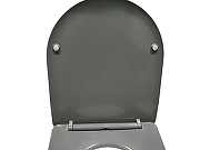 Унитаз CeramaLux B2330-3MH подвесной Серый матовый с сиденьем Микролифт-6