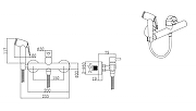 Гигиенический душ со смесителем Bravat D9140CP-RUS Хром-1
