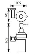 Дозатор для жидкого мыла Kaiser KH-4310 Бронза-1
