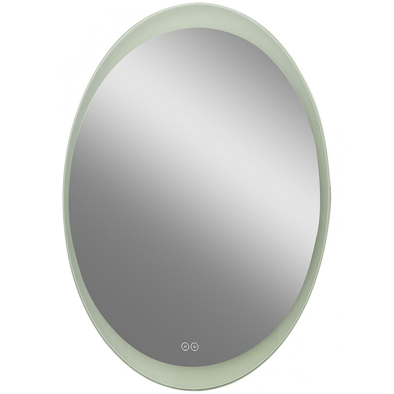 Зеркало Art&Max Ovale AM-Ova-600-1050-DS-F-H с подсветкой с сенсорным выключателем зеркало continent brida led d 600 с сенсором злп2160