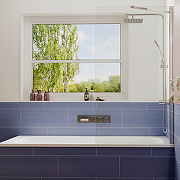 Шторка на ванну Ambassador Bath Screens 70х140 16041102 профиль Хром стекло CrystalPure-3