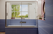 Шторка на ванну Ambassador Bath Screens 150х140 16041104 профиль Хром стекло CrystalPure-2