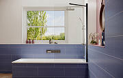 Шторка на ванну Ambassador Bath Screens 70х140 16041206 профиль Черный стекло прозрачное-3