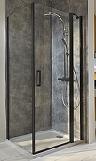 Душевая дверь Jacob Delafon Contra Black 90 E22T91-BL профиль Черный стекло прозрачное-1