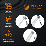 Ручной душ Orange OAS01 Хром-6