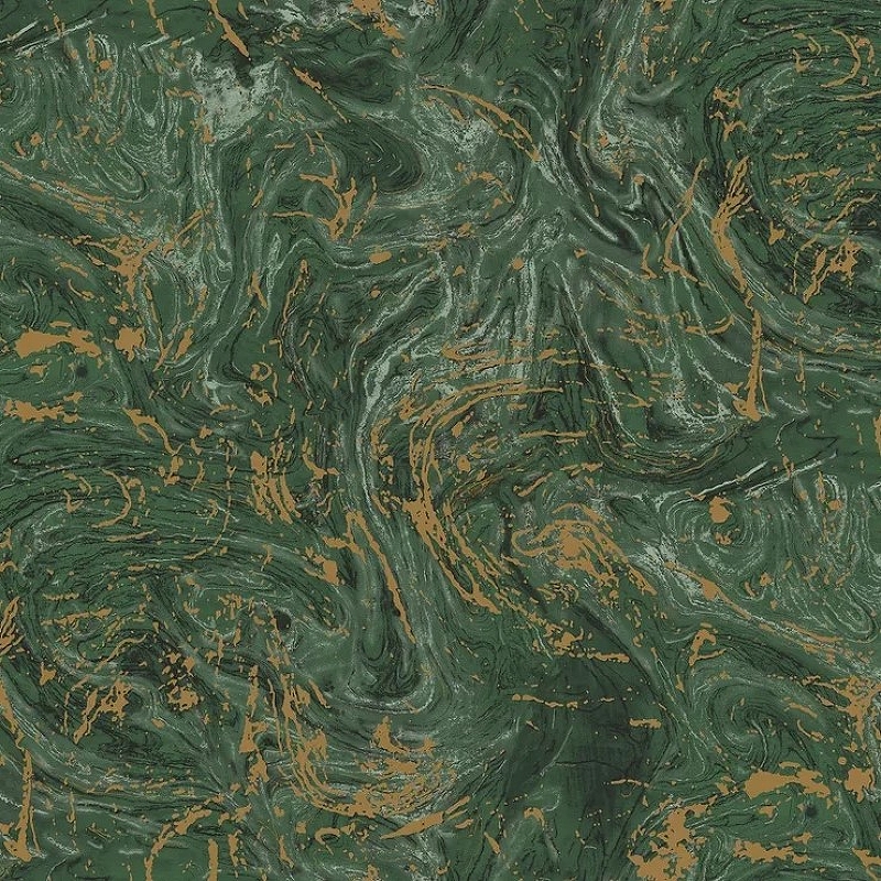 Обои Bruno Zoff Platinum 60103-5 Фольга на флизелине (1,06*10,05) Зеленый, Линии