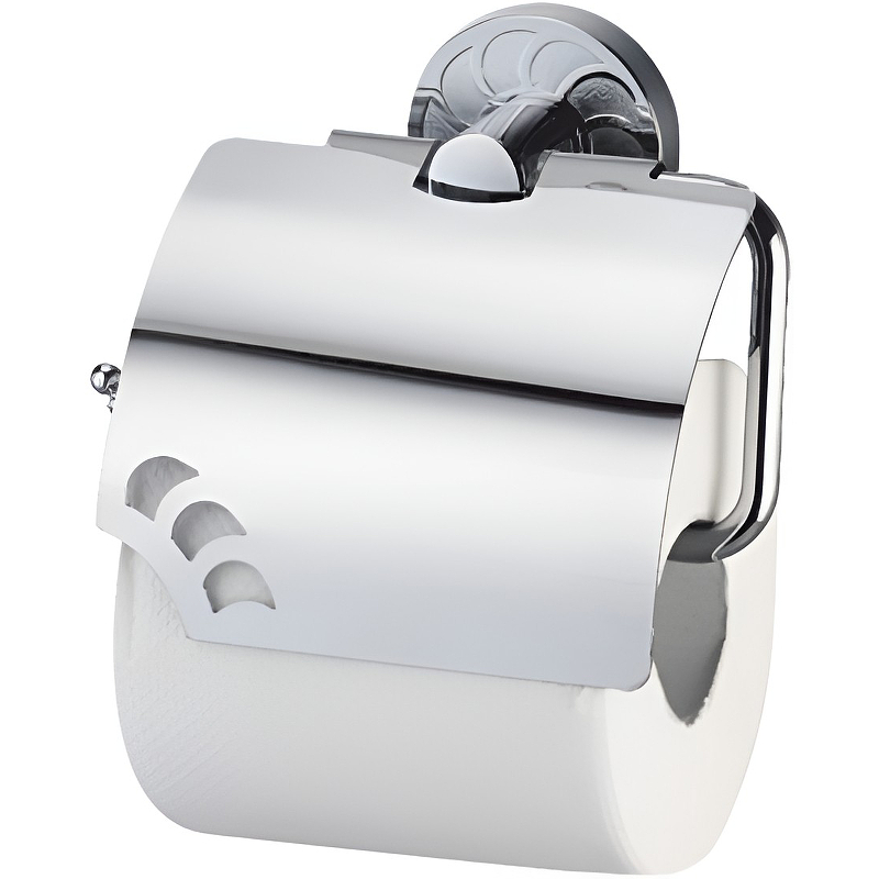 Держатель туалетной бумаги WasserKRAFT Isen K-4025 с крышкой Хром держатель для полотенец в виде кольца wasserkraft isen 4060 9060698