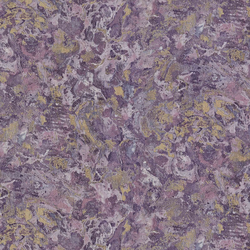 цена Обои Decori-Decori Carrara 82647 Винил на флизелине (1,06*10,05) Фиолетовый, Мрамор