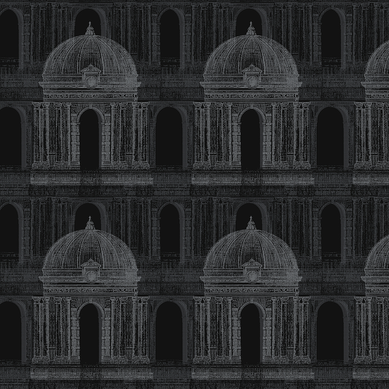 цена Обои Andrea Grifoni Palazzo Peterhof 7001-6 Флизелин (1,06*10,05) Черный/Белый, Архитектура