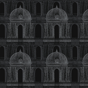 Обои Andrea Grifoni Palazzo Peterhof 7001-6 Флизелин (1,06*10,05) Черный/Белый, Архитектура
