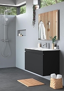 Комплект мебели для ванной Geberit Renova Plan 80 529.916.JK.8 подвесной Темно-серый-9