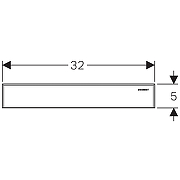 Накладная панель для трапа Geberit Duofix 154.336.FW.1 Нержавеющая сталь-1
