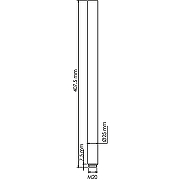 Удлинитель для душевой штанги WasserKRAFT A211 Хром-1