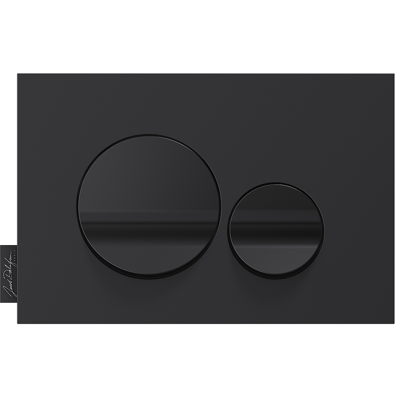 Клавиша смыва Jacob Delafon E20859-7-BMT Черная матовая Черная глянцевая комплект ideal standard connect e803501 e71270 система инсталляции jacob delafon e24156 nf e20859 7 bmt
