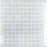 Стеклянная мозаика Vidrepur Shell № 563 White на сетке 25х25 см
