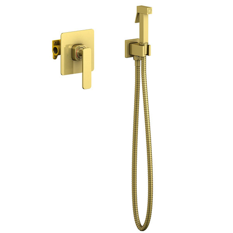 Гигиенический душ со смесителем Timo Torne 4389/17SM Золото матовое гигиенический душ со смесителем webert elio el870301010 золото