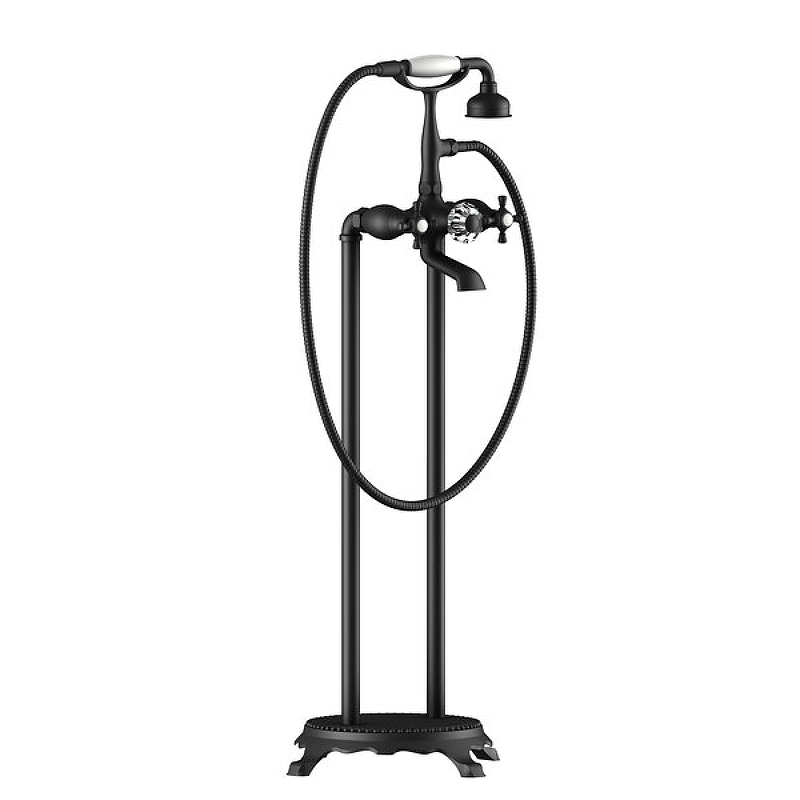 Смеситель для ванны Timo Nelson 1900/03Y-CR Черный смеситель для ванны timo helmi 4020 03y черный