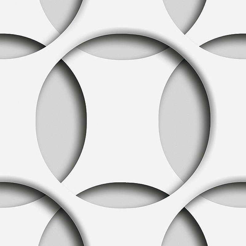 Панно Marburg Smart Art 46785 Винил на флизелине (1,06*2,7) Серый, Круги/Геометрия