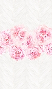 Панно Marburg Smart Art 47260 Винил на флизелине (1,59*2,7) Белый/Розовый, Цветы-1