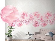 Панно Marburg Smart Art 47260 Винил на флизелине (1,59*2,7) Белый/Розовый, Цветы-2