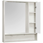 Зеркало со шкафом Aquaton Флай 100 1A237802FAX10 Белый Дуб крафт-1