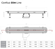 Душевой лоток Pestan Confluo Slim Line 550+ 13100026 с решеткой Хром матовый-5