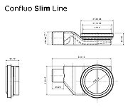 Душевой лоток Pestan Confluo Slim Line 550+ 13100026 с решеткой Хром матовый-6