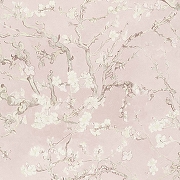 Обои BN-INTERNATIONAL Van Gogh 2 220061 Винил на флизелине (0,53*10) Розовый, Цветы