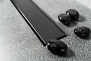 Душевой лоток Pestan Confluo Frameless Line 550 Black Matte 13701319 с решеткой Черный матовый / полая под плитку-1