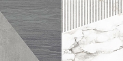 Керамическая плитка Laparet Savage серый узор настенная 34078 25х50 см