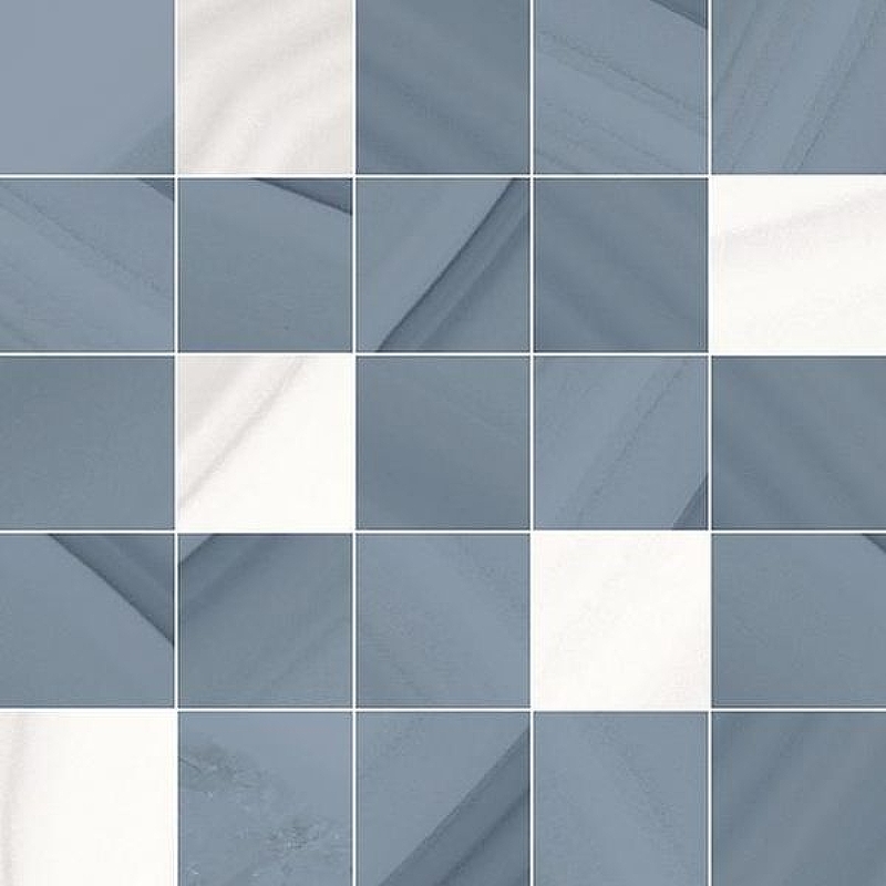 цена Керамическая мозаика Laparet Space мозаичный синий MM34104 25х25 см
