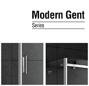 Душевой уголок Gemy Modern Gent S25191A-A6-80 140х80 профиль Хром стекло прозрачное-2