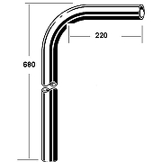 Удлинительная труба для сифона Viega 5792.111 102654 Хром-1
