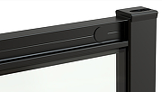 Душевая дверь Abber AG30100B 100x190 профиль Черный стекло прозрачное-3