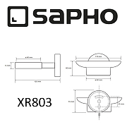 Мыльница Sapho X-round XR803 Хром-1