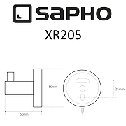 Крючок Sapho X-round XR205 Хром-1