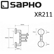Полотенцедержатель Sapho X-round XR211 Хром-1