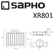 Мыльница Sapho X-round XR801 Хром-1