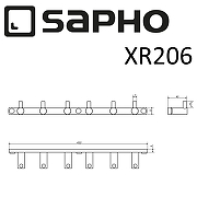 Вешалка для полотенец Sapho X-round XR206 Хром-1