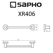 Полотенцедержатель Sapho X-round XR406 Хром-1