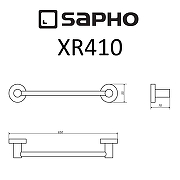Полотенцедержатель Sapho X-round XR410 Хром-1