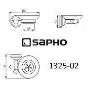 Мыльница Sapho Astor 1325-02 Хром-1