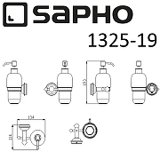 Дозатор для жидкого мыла Sapho Astor 1325-19 Хром-1