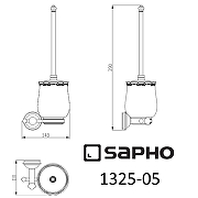 Ершик для унитаза Sapho Astor 1325-08 Хром-1