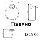 Кольцо для полотенец Sapho Astor 1325-06 Хром-1