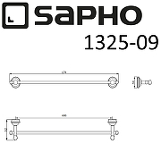 Полотенцедержатель Sapho Astor 1325-09 Хром-1