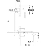 Смеситель для раковины Omnires Y Y1215NGL Золото-3