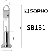 Напольная стойка Sapho Samba SB131 Хром-1