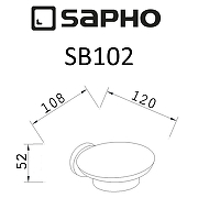 Мыльница Sapho Samba SB102 Хром-1