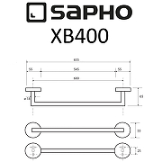 Полотенцедержатель Sapho X-round black XB400 Черный-1